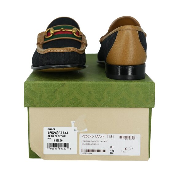 Gucci Wislet Horsebit Web GG Monogram Loafers - Picture 5 of 9